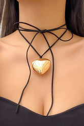 Adjustable Simple Alloy Love Pendant