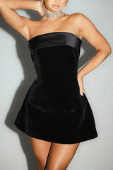 and Strapless Backless Mini Dress