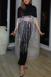 Level High Waist Side Zipper Slit Midi Skirt