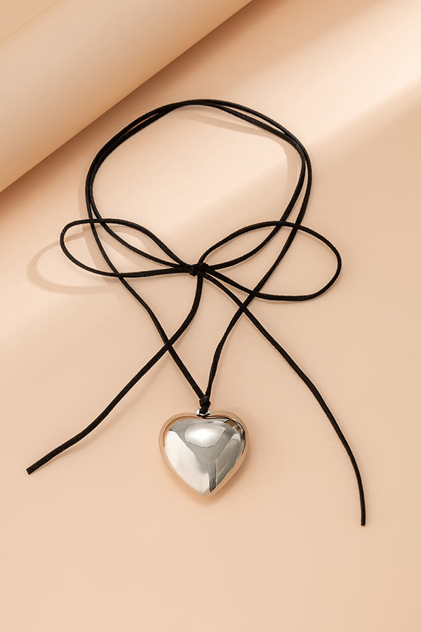 Adjustable Simple Alloy Love Pendant