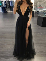 Backless High Slit Pleated Dress Party