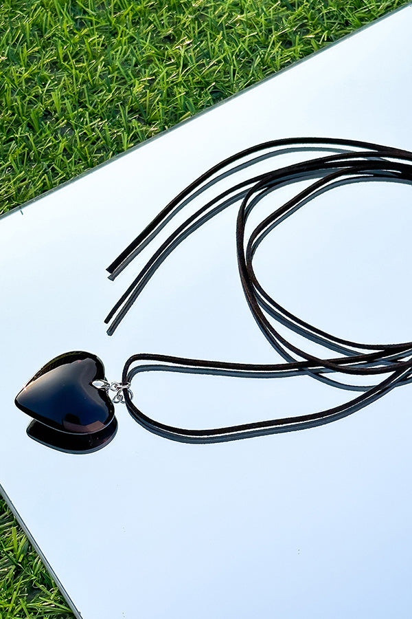 Adjustable Simple Alloy Love Pendant