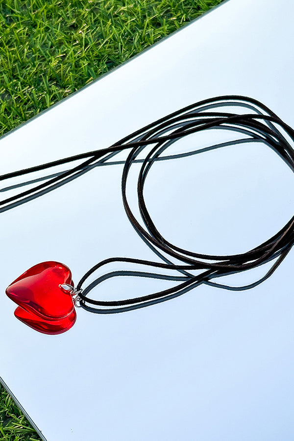 Adjustable Simple Alloy Love Pendant