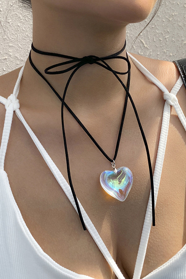 Adjustable Simple Alloy Love Pendant