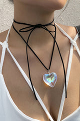 Adjustable Simple Alloy Love Pendant