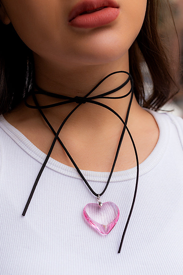 Adjustable Simple Alloy Love Pendant